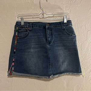 Girls Cat And Jack Skirt Super Stretch Rainbow Stitch Size XL (14/16) Adjustable